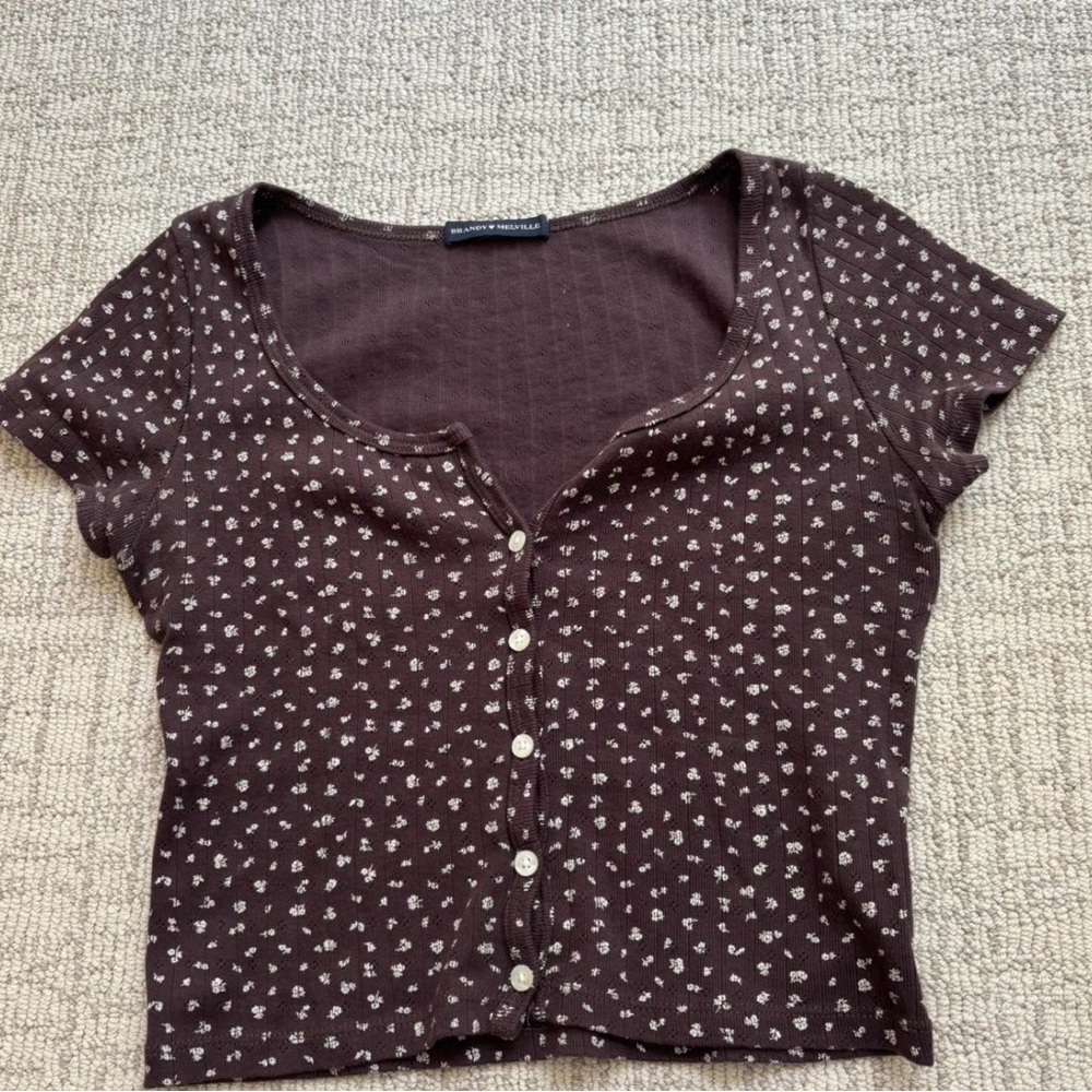 Brandy Melville Zelly Eyelet Top